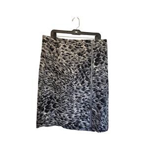 Talbots Animal Print Zipper Skirt, NWT, 16W